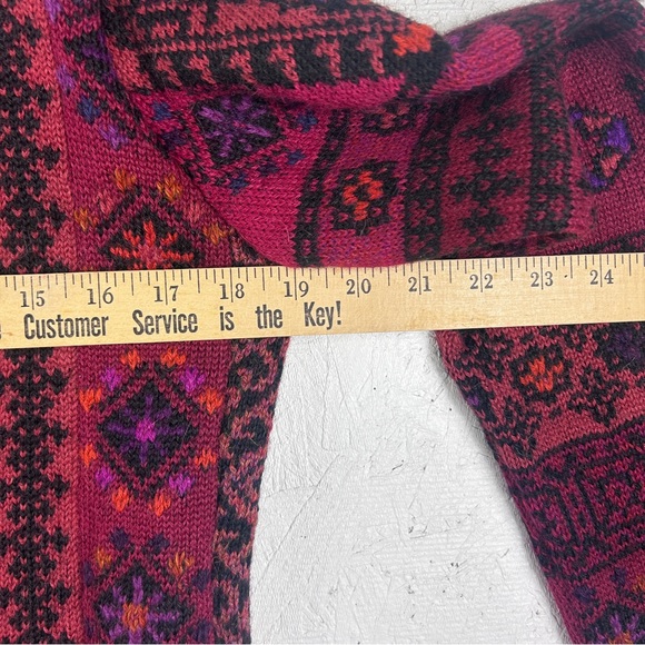 Dakota Cardigan 100% Alpaca Hand Loomed in Bolivia Women’s Size S Button Closure - Picture 3 of 10